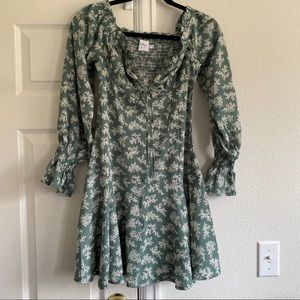 ❤️SOLD princess Polly green long sleeve dress